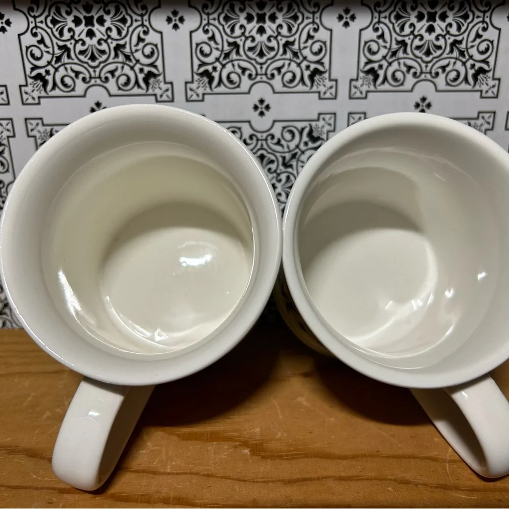 Home Essentials  “The Mr. & Mrs.” White and Black Mugs Set - Picture 3 of 4